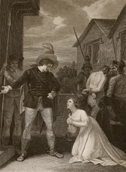 Der Verrat von Colonel Kirke, 1685, graviert von A. Smith, Illustration aus David Humes 